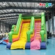Inflatable slide with pool